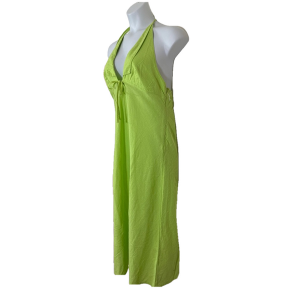 BDG Urban Outfitters Vibrant Green Danny Halter Maci Dress SKU0260 - Picture 4 of 9